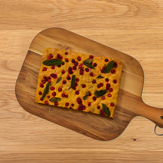 Cranberry-Pumpkin Focaccia with Sage