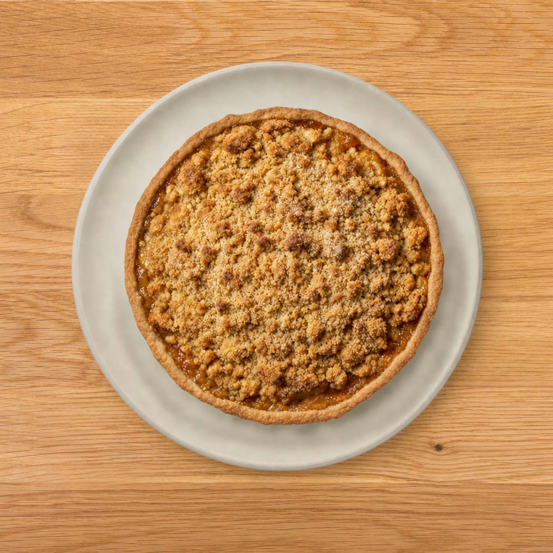 Brown Butter Apple Streusel Pie