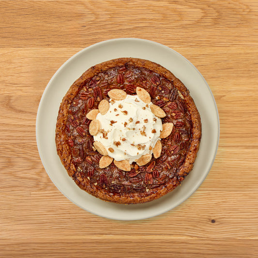 Maple Pecan Pie with Whipped Cream