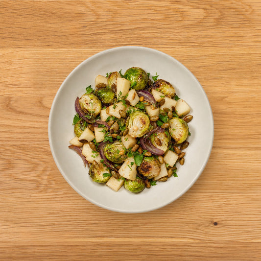 Roasted Brussel Sprouts & Apples